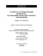 National Patterns of R&D Resources: Future Directions for Content and Methods: Summary of a Workshop
