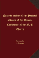 Nazarite Review of the Pastoral Address of the Genesee Conference of the M. E. Church