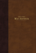 Nbla Biblia de Estudio Macarthur, Leathersoft, Caf?, Interior a DOS Colores