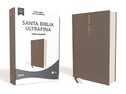 Nbla Santa Biblia Ultrafina, Letra Gigante, Tapa Dura/Tela, Gris, Edicin Letra Roja