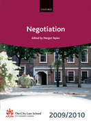 Negotiation 2009-2010: 2009 Edition