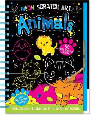 Neon Scratch Art Animals - Isaacs, Connie
