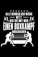 Nett - Auer Beim Boxkampf: Notizbuch Fr Boxen Boxer-In Boxen Sport Box-Sport Boxer