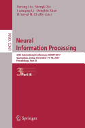Neural Information Processing: 24th International Conference, Iconip 2017, Guangzhou, China, November 14-18, 2017, Proceedings, Part III