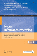 Neural Information Processing: 27th International Conference, Iconip 2020, Bangkok, Thailand, November 18-22, 2020, Proceedings, Part V