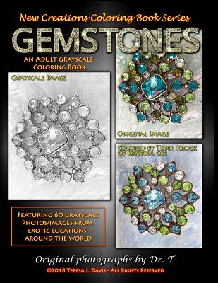 New Creations Coloring Book Series: Gemstones - Davis, Teresa, and Davis, Brad