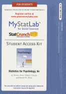 New Mystatlab with Pearson Etext -- Standalone Access Card -- For Statistics for Psychology