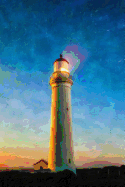 Nightfall at the Lighthouse - Blank Notebook: 101 Pages, 6 x 9 Journal, Soft Cover