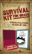 NIV, 2016 Survival Kit for Grads: NIV Bible plus Devotional Book, The Story Devotional
