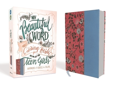 NIV, Beautiful Word Coloring Bible for Teen Girls, Imitation Leather, Pink/Blue: Hundreds of Verses to Color - Zondervan