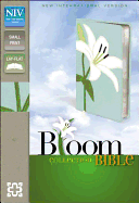 NIV, Bloom Collection Bible, Compact, Leathersoft, White/Blue, Red Letter Edition