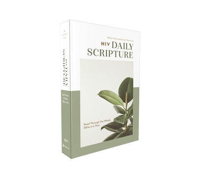 Niv, Daily Scripture, Paperback, White/Sage, Comfort Print: 365 Days to Read Through the Whole Bible in a Year - Zondervan