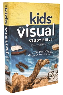 Niv, Kids' Visual Study Bible, Hardcover, Blue, Full Color Interior: Explore the Story of the Bible---People, Places, and History - Zondervan