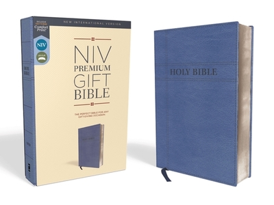 NIV, Premium Gift Bible, Leathersoft, Navy, Red Letter, Comfort Print: The Perfect Bible for Any Gift-Giving Occasion - Zondervan