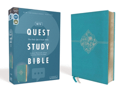 NIV, Quest Study Bible, Leathersoft, Teal, Comfort Print: The Only Q and A Study Bible