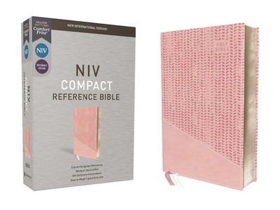Niv, Reference Bible, Compact, Leathersoft, Pink, Red Letter, Comfort Print - Zondervan