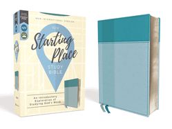 Niv, Starting Place Study Bible, Leathersoft, Blue, Comfort Print: An Introductory Exploration of Studying God's Word