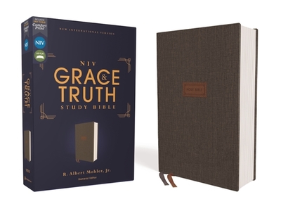 Niv, the Grace and Truth Study Bible (Trustworthy and Practical Insights), Cloth Over Board, Gray, Red Letter, Comfort Print - Mohler Jr, R Albert (Editor), and Zondervan
