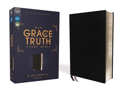 Niv, the Grace and Truth Study Bible (Trustworthy and Practical Insights), European Bonded Leather, Black, Red Letter, Comfort Print - Mohler Jr, R Albert (Editor), and Zondervan