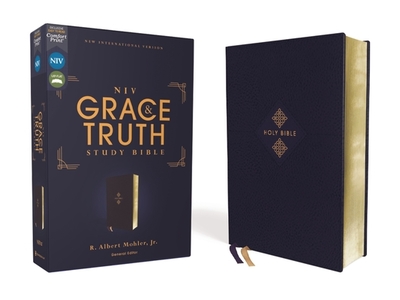 Niv, the Grace and Truth Study Bible (Trustworthy and Practical Insights), Leathersoft, Navy, Red Letter, Comfort Print - Mohler Jr, R Albert (Editor), and Zondervan