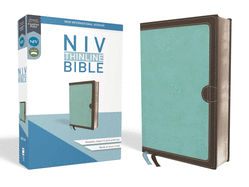 NIV, Thinline Bible, Imitation Leather, Blue/Brown, Red Letter Edition