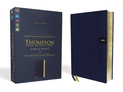 Niv, Thompson Chain-Reference Bible, Large Print, Leathersoft, Navy, Red Letter, Comfort Print - Thompson, Frank Charles, Dr. (Editor), and Zondervan