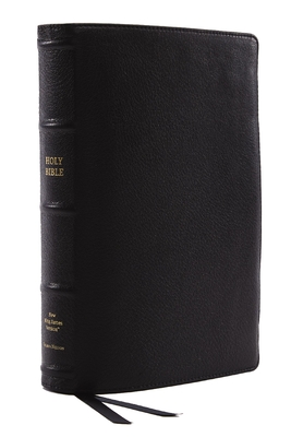 NKJV Bible: Single-Column Verse-By-Verse W/ 72,000 Cross-References, Black Goatskin Leather, Premier Collection, Comfort Print: New King James Version - Thomas Nelson