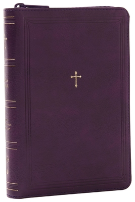 NKJV Compact Paragraph-Style Bible W/ 43,000 Cross References, Purple Leathersoft with Zipper, Red Letter, Comfort Print: Holy Bible, New King James Version: Holy Bible, New King James Version - Thomas Nelson