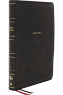 Nkjv, Deluxe End-Of-Verse Reference Bible, Personal Size Large Print, Leathersoft, Black, Thumb Indexed, Red Letter Edition, Comfort Print: Holy Bible, New King James Version