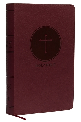 NKJV, Deluxe Gift Bible, Imitation Leather, Burgundy, Red Letter Edition - Thomas Nelson