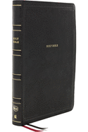 NKJV Holy Bible, Giant Print Center-Column Reference Bible, Deluxe Black Leathersoft, Thumb Indexed, 72,000+ Cross References, Red Letter, Comfort Print: New King James Version