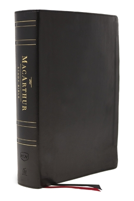 Nkjv, MacArthur Study Bible, 2nd Edition, Genuine Leather, Black, Thumb-Indexed, Comfort Print: Unleashing God's Truth One Verse at a Time - MacArthur, John F (Editor), and Thomas Nelson