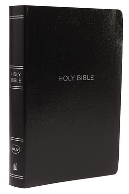 NKJV, Reference Bible, Center-Column Giant Print, Leather-Look, Black, Indexed, Red Letter Edition, Comfort Print - Thomas Nelson