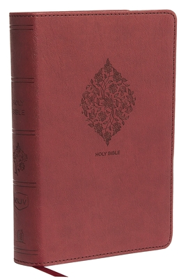 NKJV, Reference Bible, Compact Large Print, Imitation Leather, Burgundy, Red Letter Edition, Comfort Print - Thomas Nelson