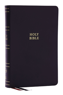 Nkjv, Single-Column Reference Bible, Verse-By-Verse, Black Bonded Leather, Red Letter, Comfort Print (Thumb Indexed) - Thomas Nelson