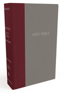 NKJV, Thinline Bible, Standard Print, Cloth Over Board, Burgundy/Gray, Red Letter Edition