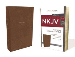 NKJV, Thinline Reference Bible, Leathersoft, Tan, Red Letter, Comfort Print: Holy Bible, New King James Version