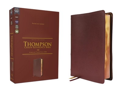 Nkjv, Thompson Chain-Reference Bible, Genuine Leather, Calfskin, Burgundy, Red Letter, Comfort Print - Thompson, Frank Charles, Dr. (Editor), and Zondervan
