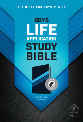NLT Boys Life Application Study Bible, Tutone (Leatherlike, Midnight Blue, Indexed) - Tyndale (Creator)