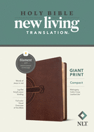 NLT Compact Giant Print Bible, Filament Enabled (Leatherlike, Mahogany Celtic Cross, Red Letter)