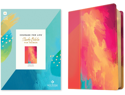 NLT Courage for Life Study Bible for Women (Leatherlike, Fierce Pink, Filament Enabled) - Tyndale (Creator), and Courage for Life (Notes by), and White, Ann (Editor)