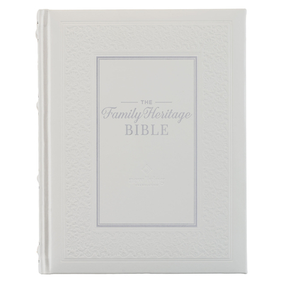 NLT Family Heritage Bible, Large Print Family Devotional Bible for Study, New Living Translation Holy Bible Faux Leather Hardcover, Additional Interactive Content, White - Christian Art Gifts (Creator)