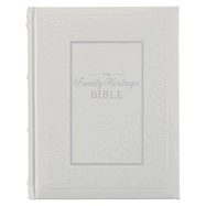 NLT Family Heritage Bible, Large Print Family Devotional Bible for Study, New Living Translation Holy Bible Full-Grain Leather Hardcover, Additional Interactive Content, Black