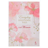 NLT Holy Bible Everyday Devotional Bible for Women New Living Translation, Pink Printed Floral