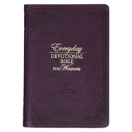 NLT Holy Bible Everyday Devotional Bible for Women New Living Translation, Vegan Leather, Purple Debossed