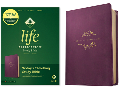 NLT Life Application Study Bible, Third Edition (Leatherlike, Purple, Red Letter) - Tyndale (Creator)