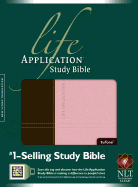 NLT Life Application Study Bible Tutone Dark Brown/Pink