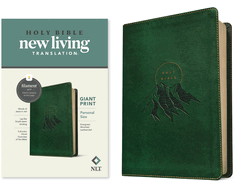 NLT Personal Size Giant Print Bible, Filament-Enabled Edition (Leatherlike, Evergreen Mountain, Red Letter)
