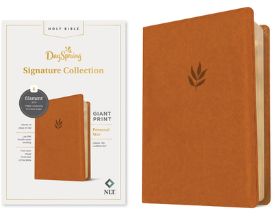 NLT Personal Size Giant Print Bible, Filament Enabled Edition (Red Letter, Leatherlike, Classic Tan): Dayspring Signature Collection - Tyndale (Creator)