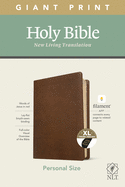 NLT Personal Size Giant Print Bible, Filament Enabled Edition (Red Letter, Leatherlike, Rustic Brown, Indexed)